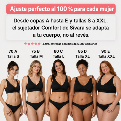 Jayna Sujetador Confort sin costuras ni aros