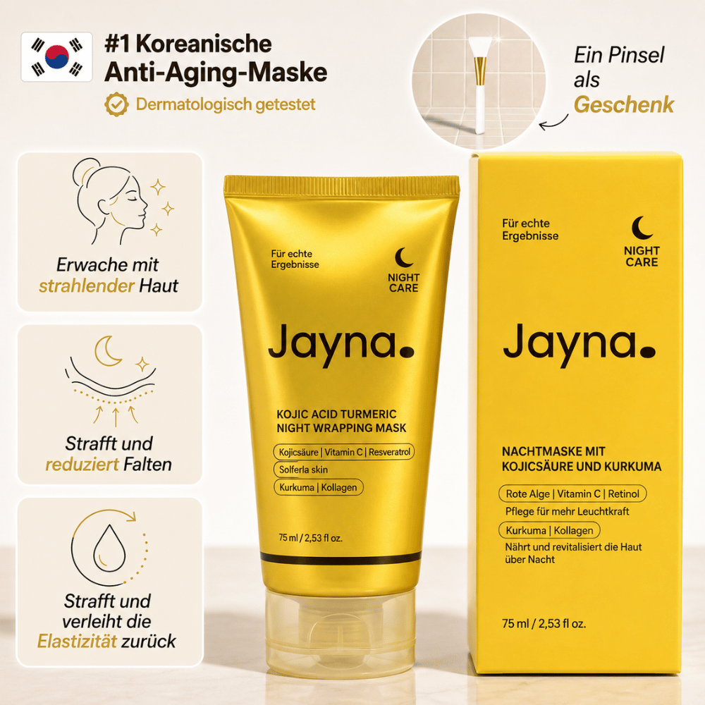 Koreanische Anti-Aging-Maske mit Kollagen und Kurkuma