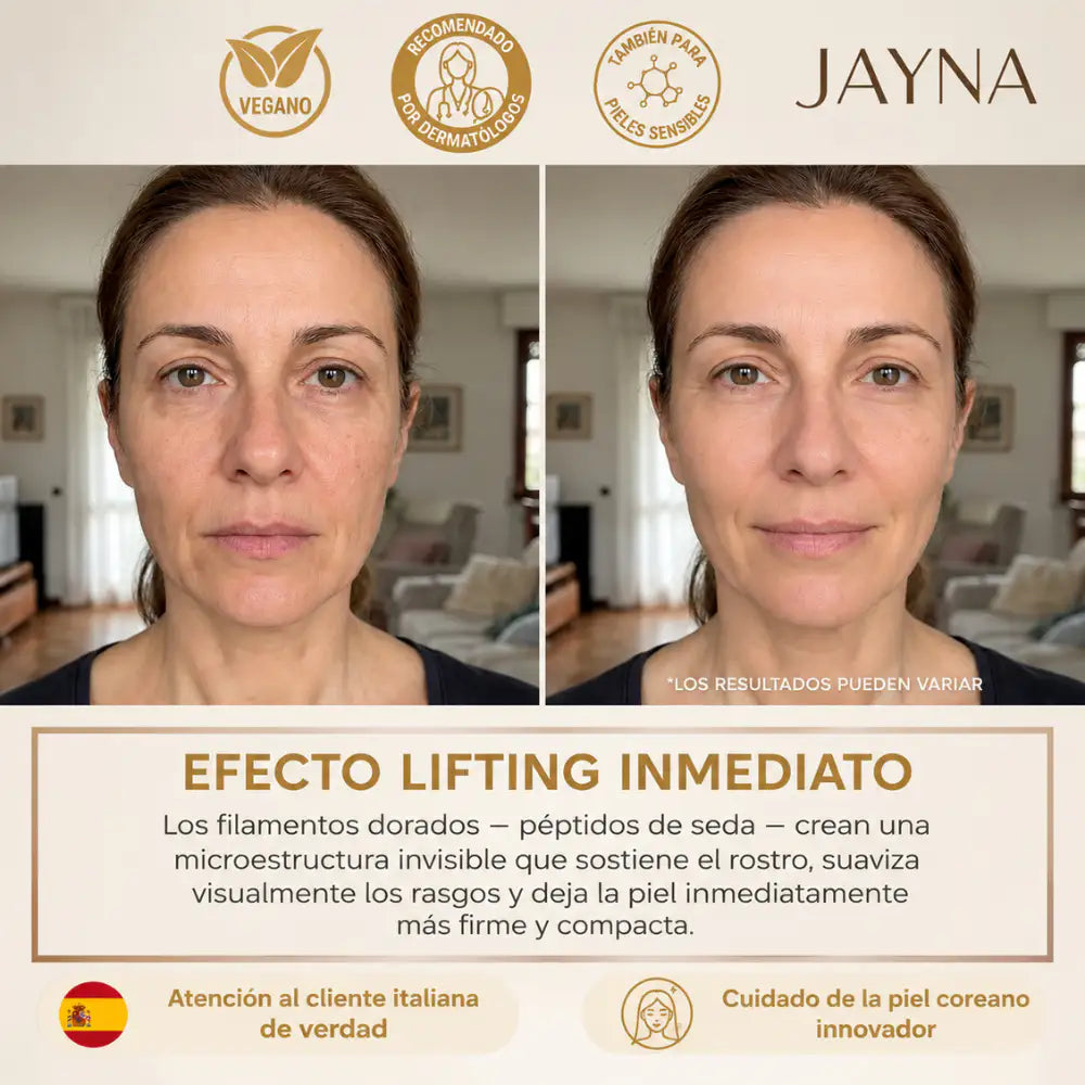 Jayna Suero Coreano Efecto Lifting con Péptidos de Seda
