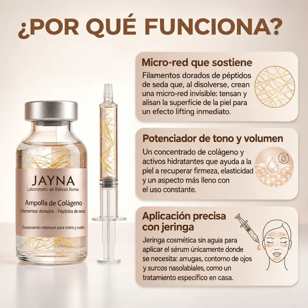 Jayna Suero Coreano Efecto Lifting con Péptidos de Seda