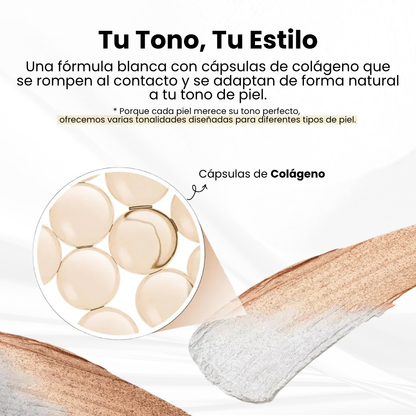 Base de maquillaje 2 en 1 con brocha integrada