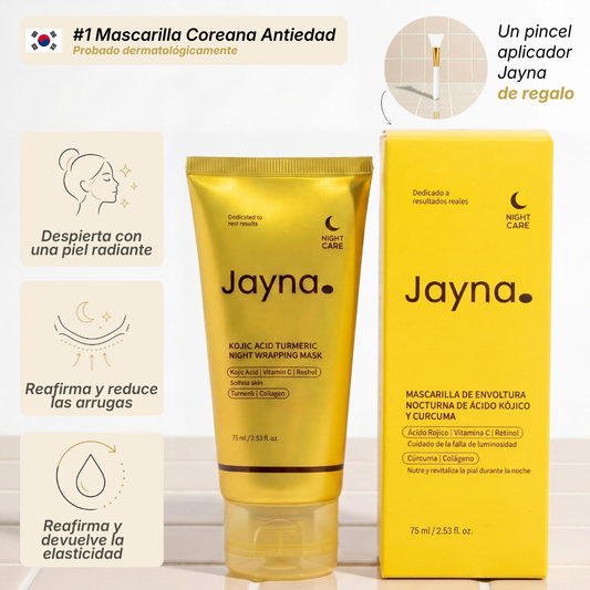 Mascarilla Coreana Antiedad con Colágeno y Cúrcuma
